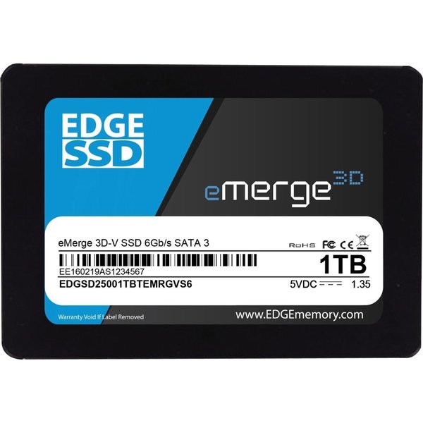 Edge Memory 1Tb 2.5 Emerge 3D-V Ssd - Sata 6Gb/S PE252328